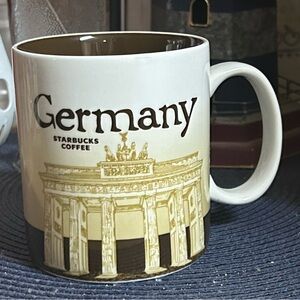 Starbucks Germany Collector 16oz Mug - Cream and Brown Design 2010
